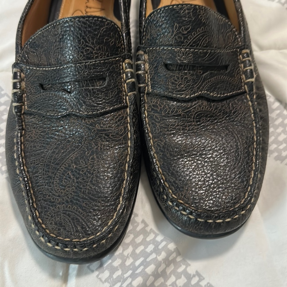 Martin Dingman Paisley Leather Drivers Like New